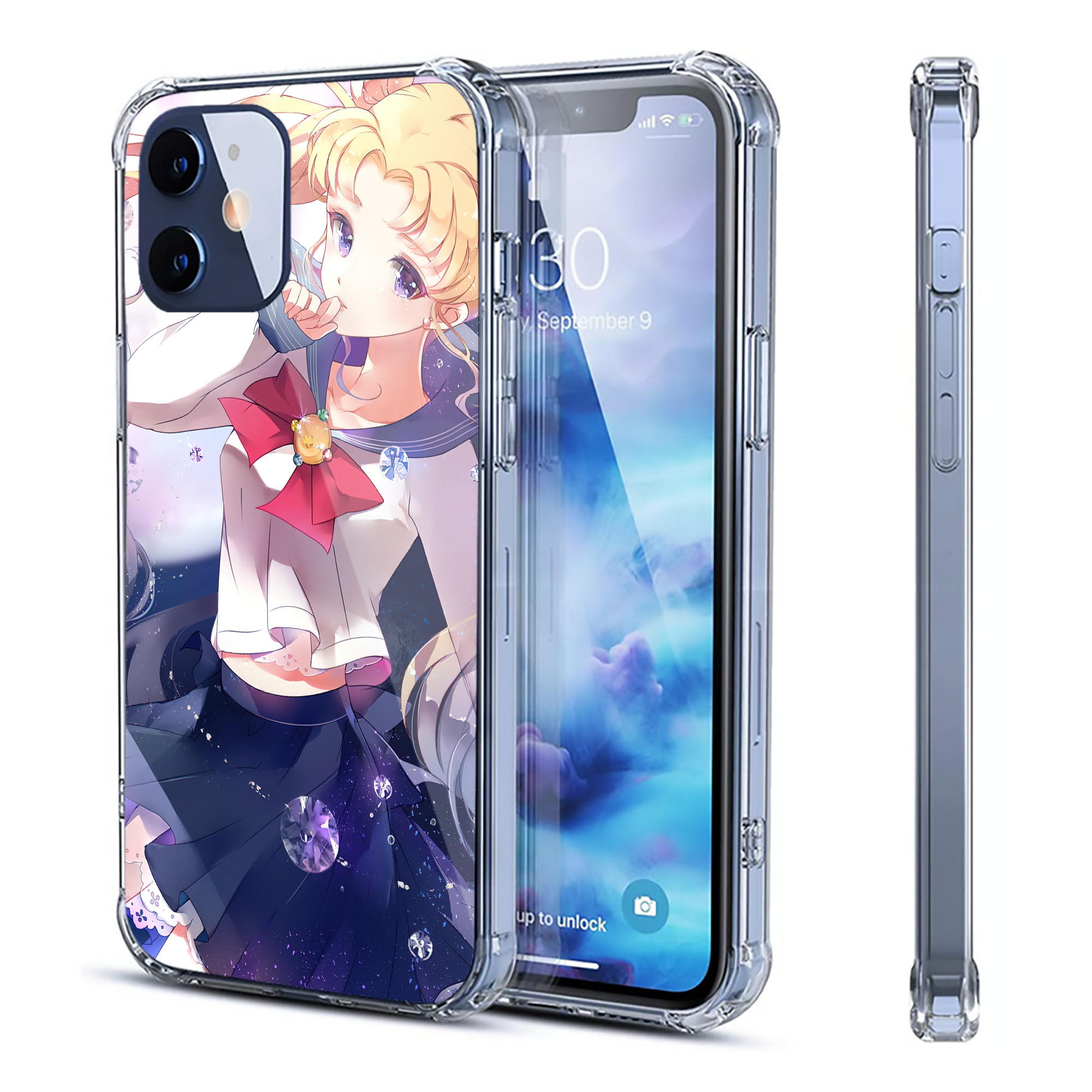 （画像用） 美少女戦士セーラームーン Sailor Moon 【iPhone 12シリーズ対応】透明スマホケース（クリアソフトケース）